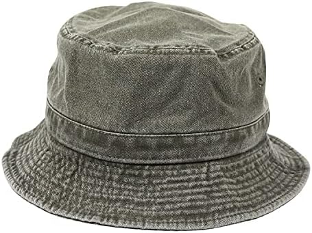 [ニューハッタン] バケットハット メンズ レディース 帽子 100% cotton pigment dyed bucket hat ブランド 後染め 無地 ユニセックス [並行輸入品]