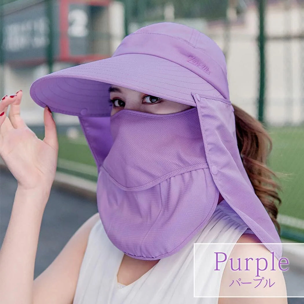 [Teddy] サンバイザー レディース UVカット UPF50+ 日焼け防止 つば広 日よけ帽子 キャップ 春 夏 秋 hat209