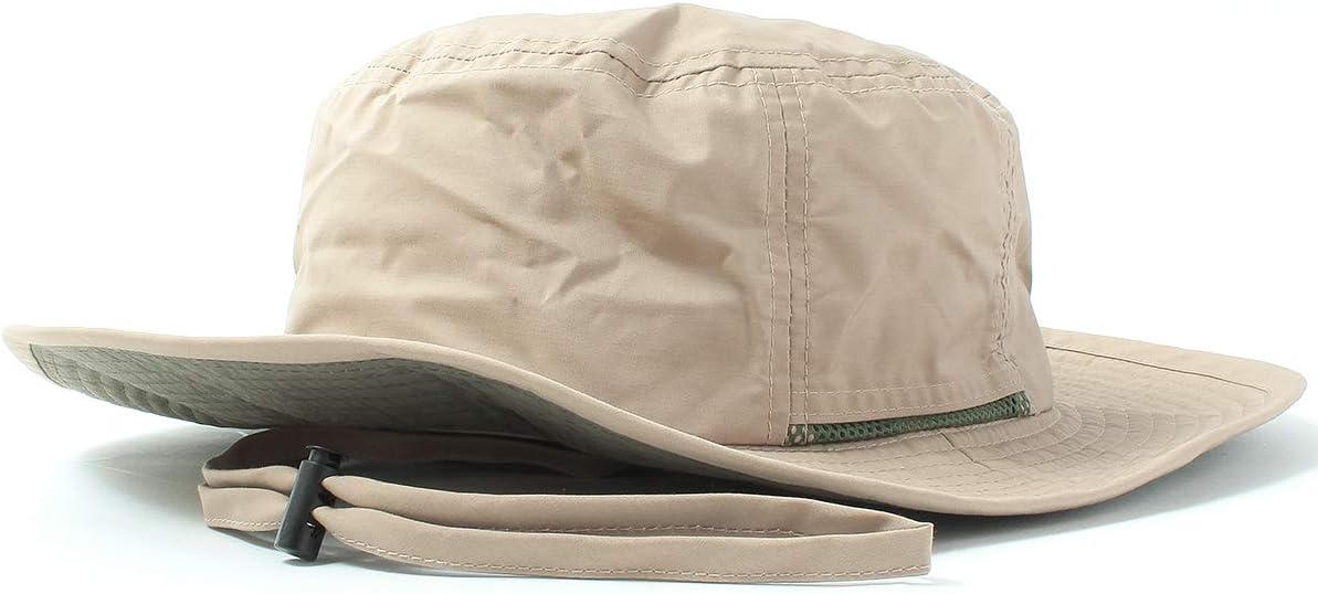 [ベーシクエンチ] サファリハット Teflon Safari Hat 撥水 手洗い UVカット 99.9% UPF50+ 日除け あご紐 洗える 雨の日 帽子 レディース メンズ フリーサイズ キッズサイズ ビッグサイズ